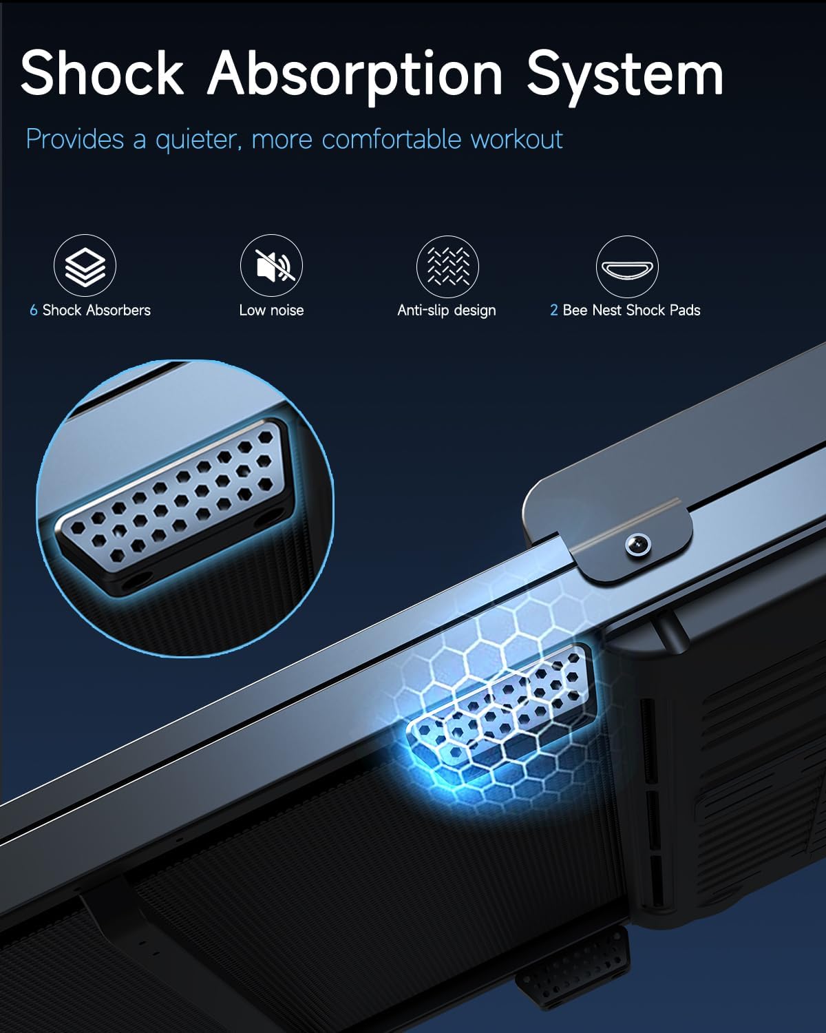 Walking Pad Treadmill for Home - Under Desk Treadmills Mini Portable Walking Running Machine Slim Compact Motorized Electric Treadmill with Adjustable Speed Remote - Image 6